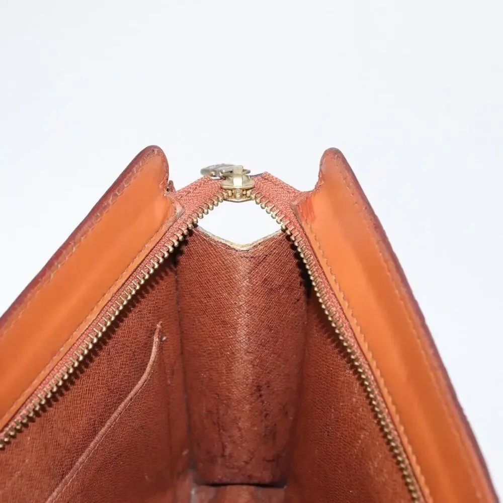 Louis Vuitton Epi Pochette Homme Clutch Bag Brown Zipangu Gold
